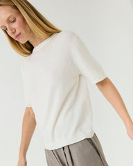 Loom: Sea Salt Silk & Cotton T-Shirt