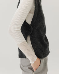 Giria: Charcoal Wool Vest