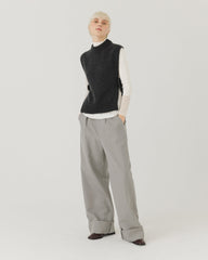 Giria: Charcoal Wool Vest