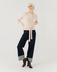 Indraja: Dusty Pink Wool & Cashmere Sweater