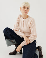 Indraja: Dusty Pink Wool & Cashmere Sweater
