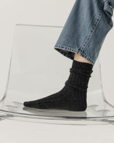 Draugystė: Charcoal Cashmere Socks