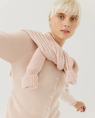Indraja: Dusty Pink Wool & Cashmere Sweater