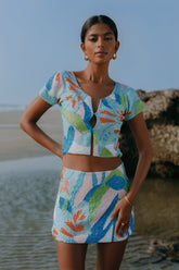 Maya Petal Hand Beaded Skirt Oceanus X by Poppy