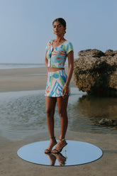 Maya Petal Hand Beaded Skirt Oceanus X by Poppy