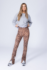 TWIST PANTS - LEOPARD