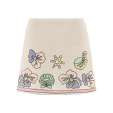 Tallulah Crystal Co-Ord Mini Skirt Multi Colour