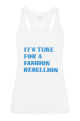 Racer Tank With Print