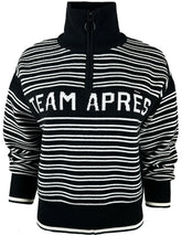 "Team Après" Merino Wool Quarter Zip Sweater