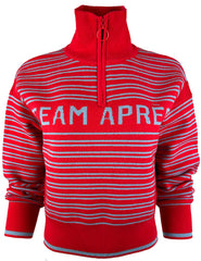 "Team Après " Merino Wool Quarter Zip Sweater