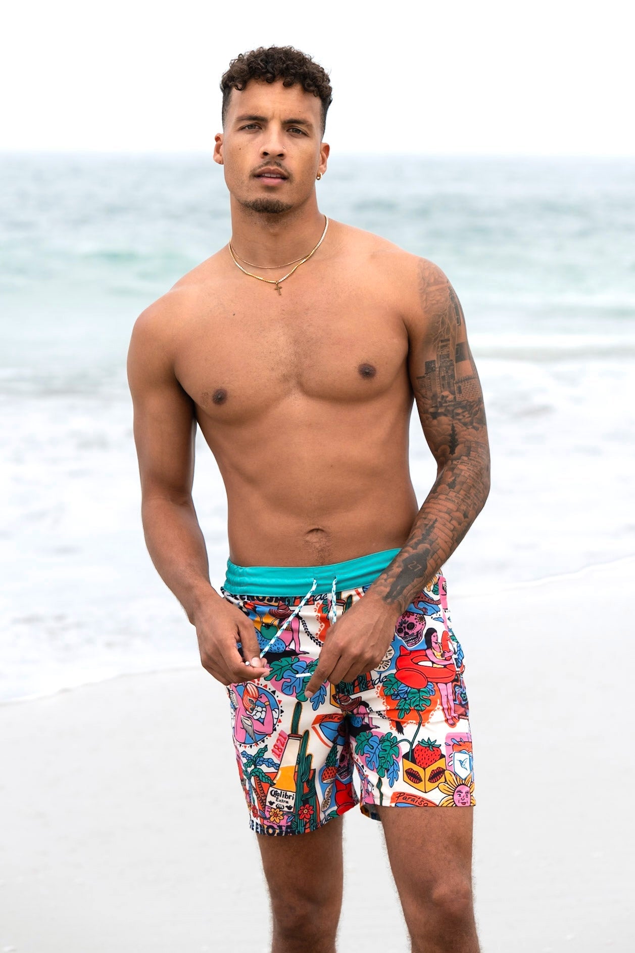 Mens Designer Board Shorts | Fuerte Original Print