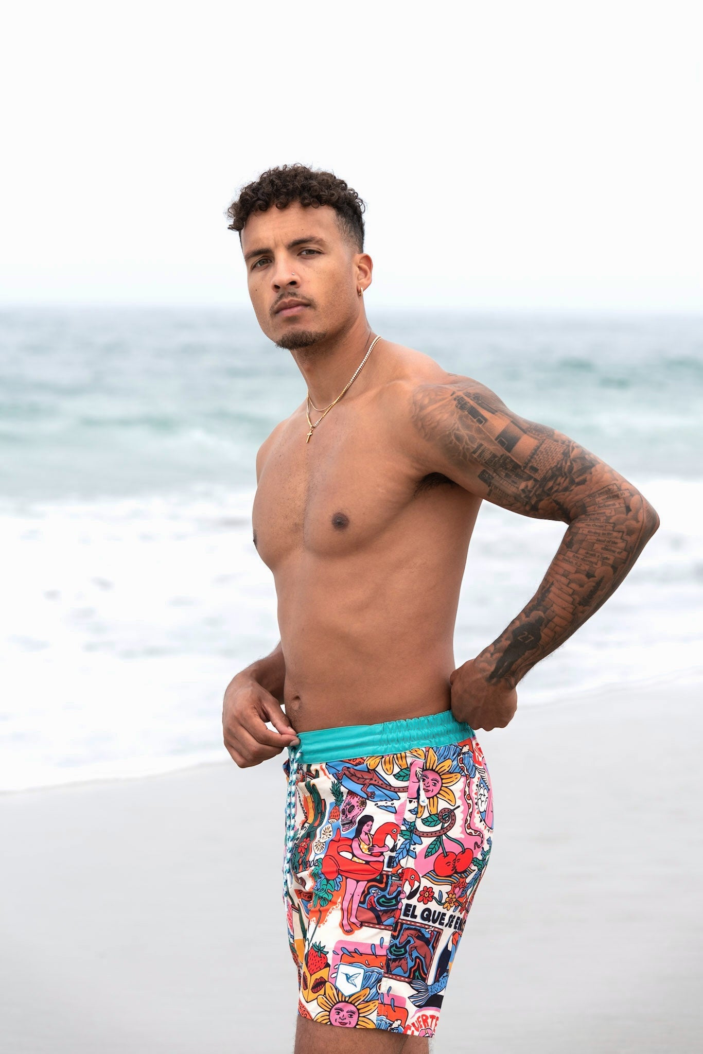 Mens Designer Board Shorts | Fuerte Original Print