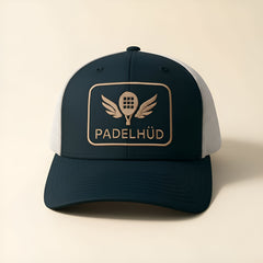 THE ORIGINAL – PADELHÜD LOGO TRUCKER - ROSE GOLD EMBROIDERY