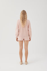 Delčia: Dusty Pink Cotton Sweater