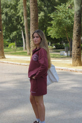 The Essential Half-Zip Set - Burgundy