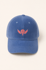 The Winged Padel Organic Cord Court Cap