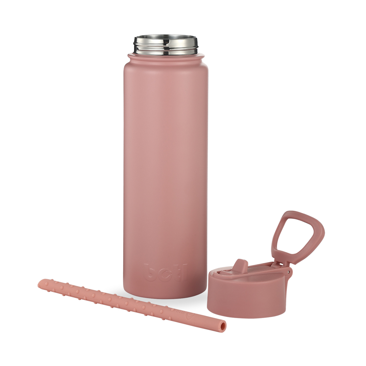 Insulated Water Bottle 700ml Leakproof Straw Cap Stainless Steel BPA-Free | Grubby Pink | BOTL
