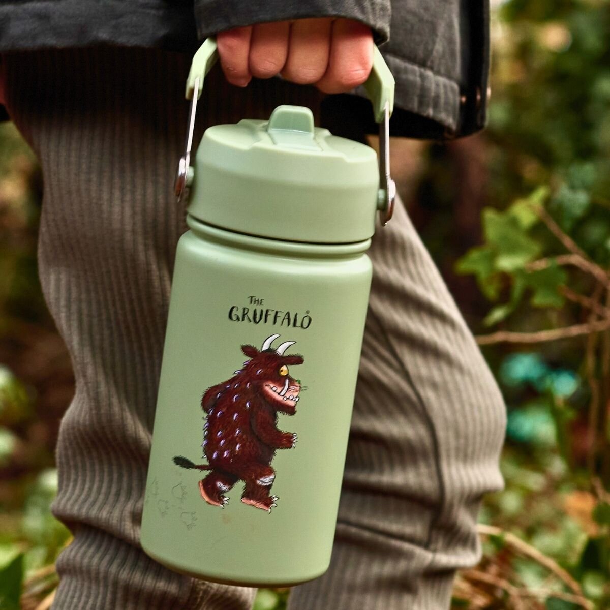 400ml Epic Gruffalo Stainless Steel Kids Water Bottle | Green | BOTL
