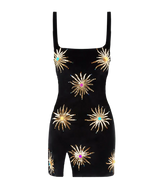 Callie Luxury Embellished Black Party Dress