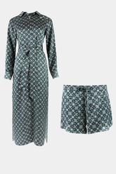 SILK LOUNGEWEAR BLACK CRYSTAL BUNDLE