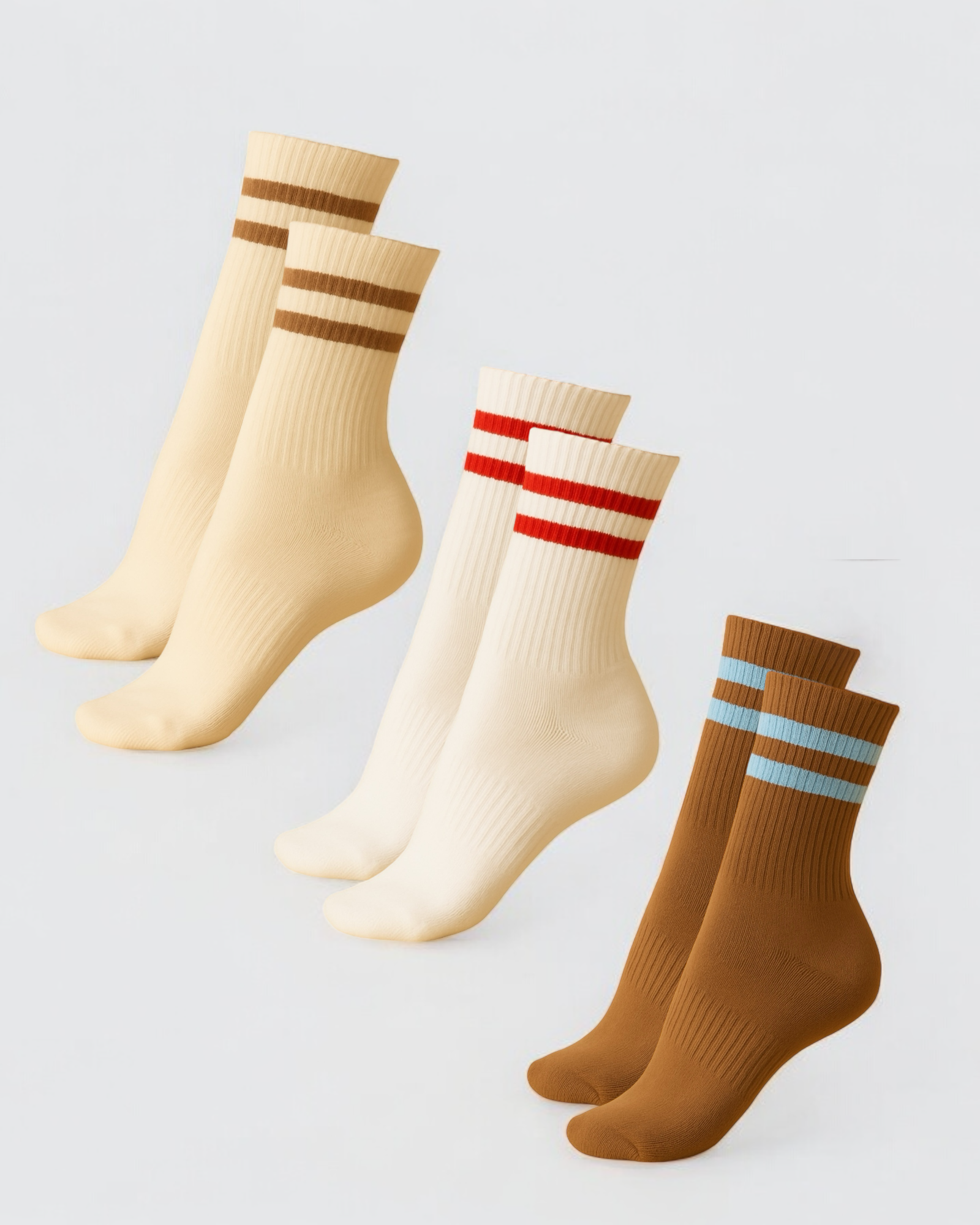 Varsity Grip Socks - 3 Pack - Retro