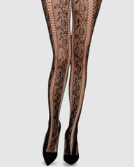 Noir Stem Venom Lace Tights