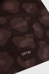 Amp Yoga Mat Black Leopard Vegan Suede