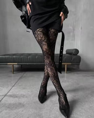 Venise Lace Fishnet Tights