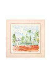 Tennis Silk Scarf 90