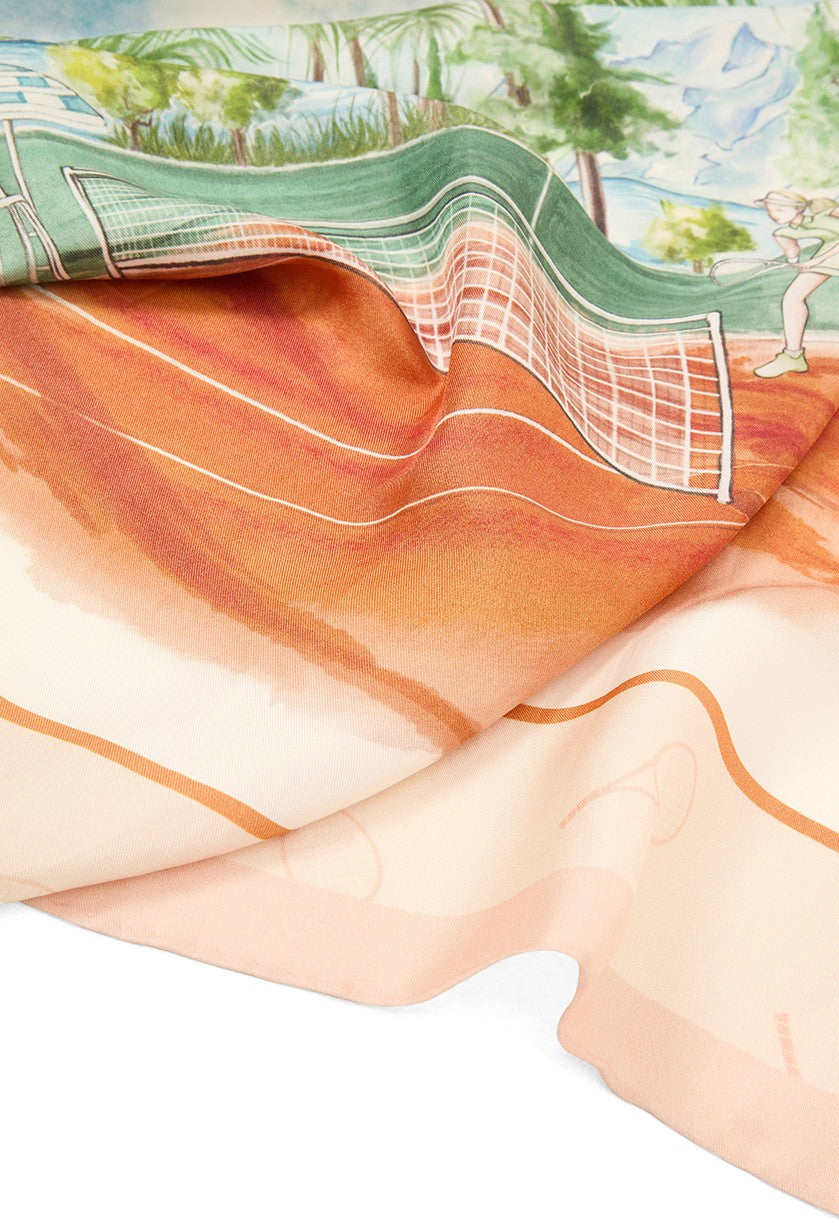 Tennis Silk Scarf 90