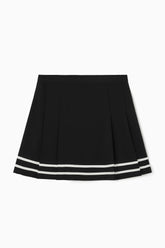 Jodie Stripe Skort - Black & White