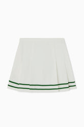 Jodie Stripe Skort - White & Green