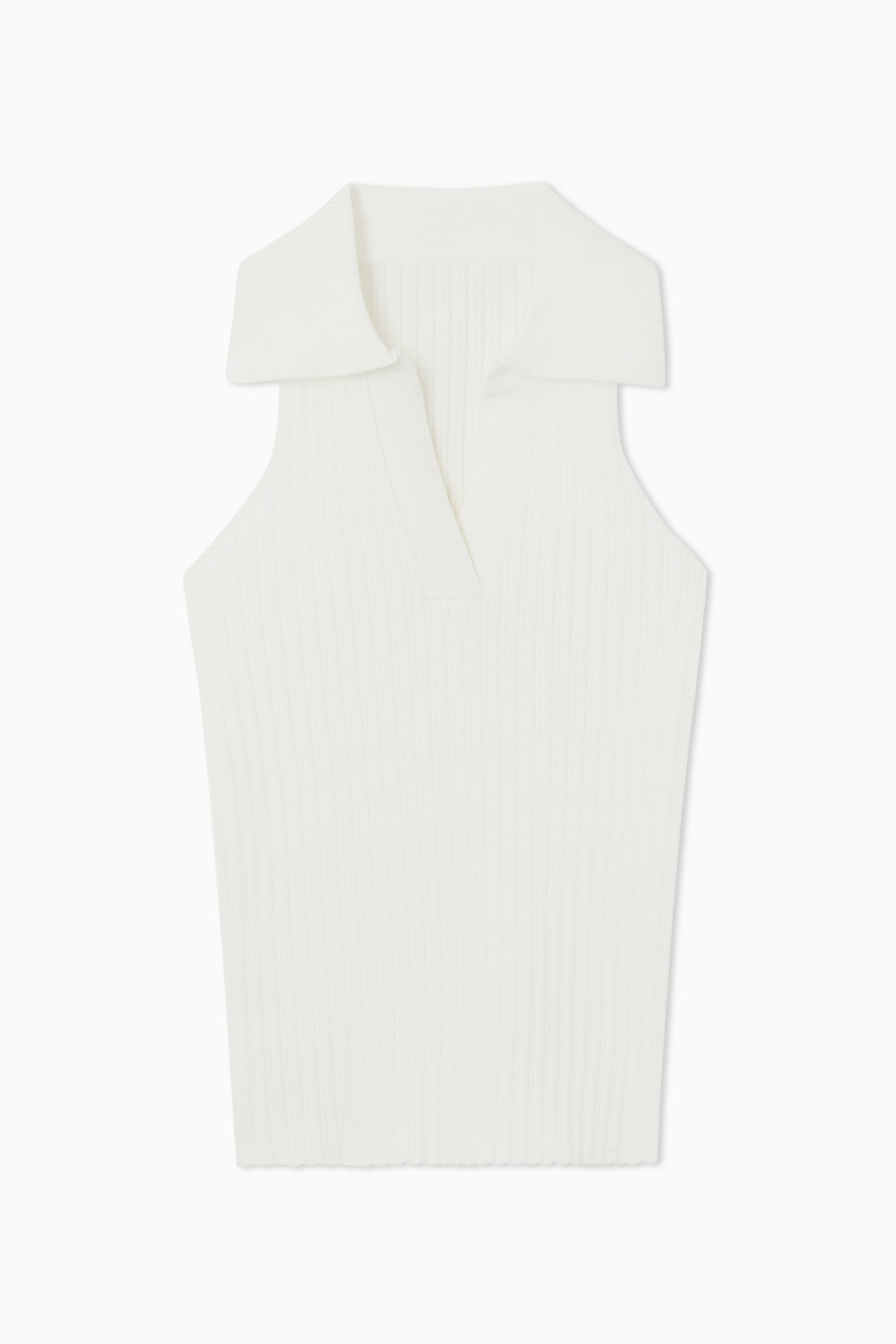 Heath Knit Polo - White