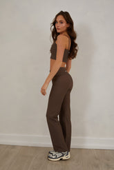 Flared Yoga Pants, Mocha