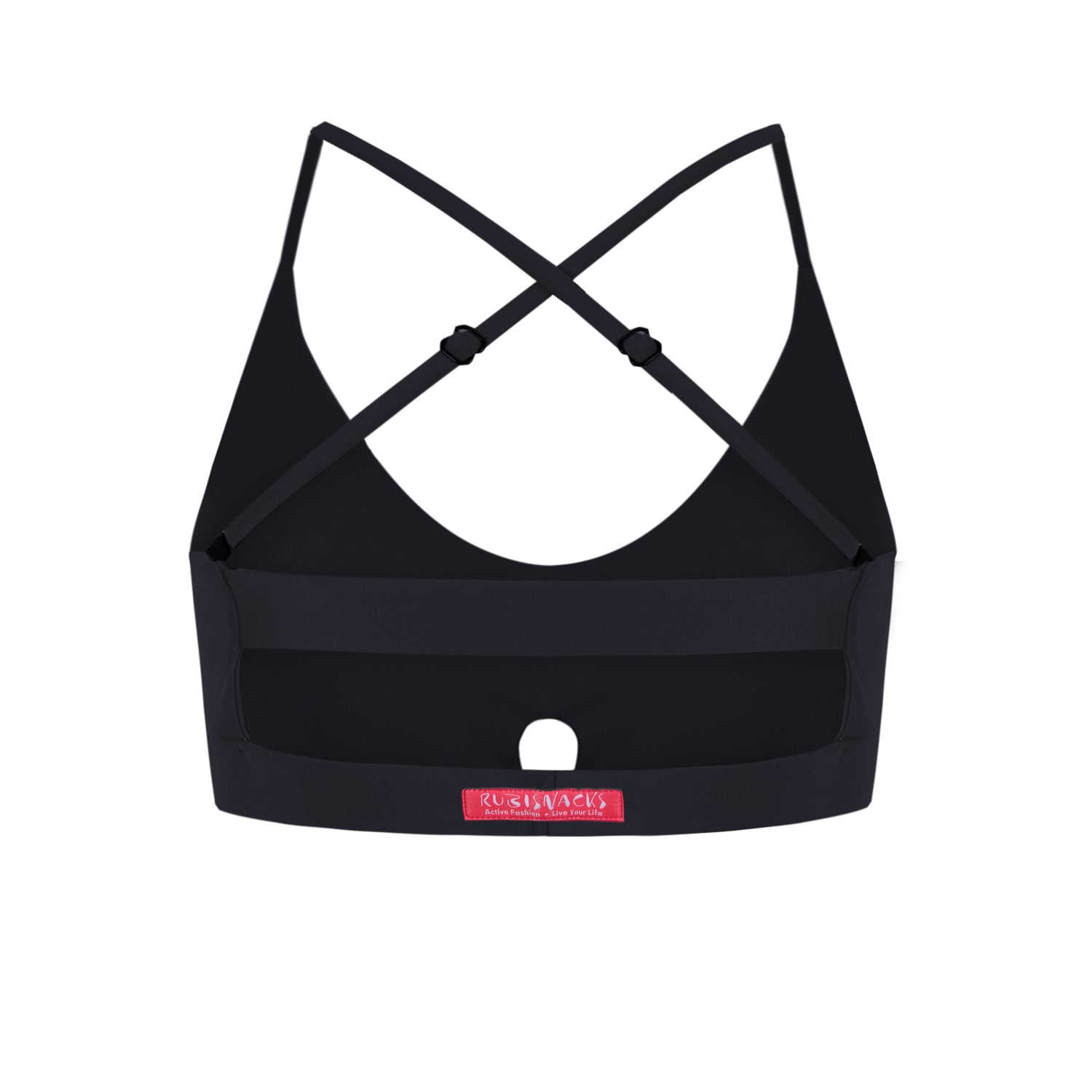 Nero Black Artemis Sports Bra in ECONYL®