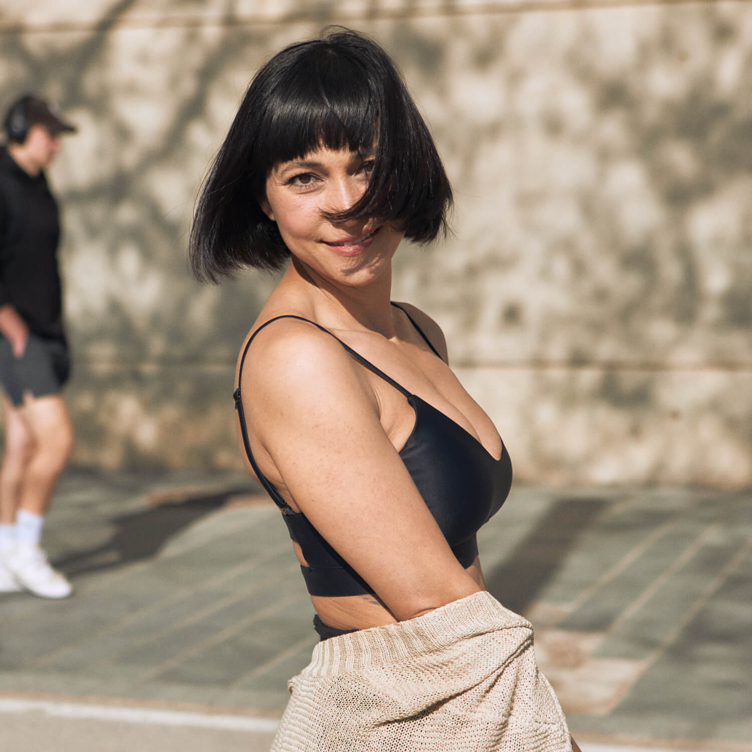 Nero Black Artemis Sports Bra in ECONYL®