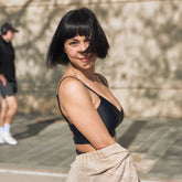 Nero Black Artemis Sports Bra in ECONYL®