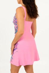 Crescent Shell Mini Dress