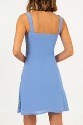 Crescent Shell Mini Dress Lilac