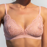 Born in Ukraine Image Lace Bralette Pink