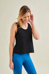 Organic Cotton Tank Top - Caviar Black - Wellicious Community Sale