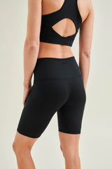 Yoga Shorts -High Waist - Caviar Black