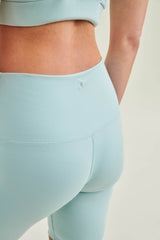 Yoga Shorts - High Waist - Sea Green