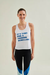 Racer Tank With Print