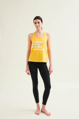 Racer Tank With Print - Sunshine