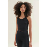 3/4 Crop Top - Caviar Black - Wellicious Community Sale