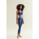 7/8 Dynamic Gym Leggings - Deep Night Blue/Shoreline Blue - Wellicious Community Sale