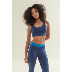 7/8 Dynamic Gym Leggings - Deep Night Blue/Shoreline Blue - Wellicious Community Sale