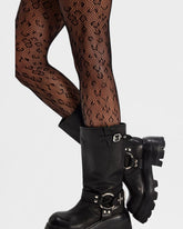 Leopard Print Fishnet Tights