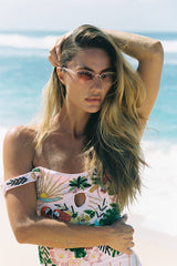 Oceanus X SOJOS Darling Sunglasses Brown